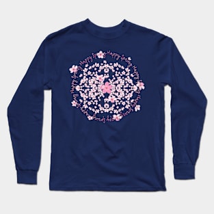 Happy Spring Mandala Long Sleeve T-Shirt